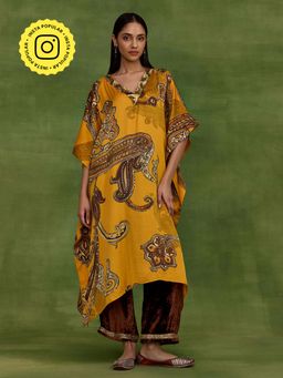 Ancestry - Mustard Ambi Paisley Yellow Kaftan