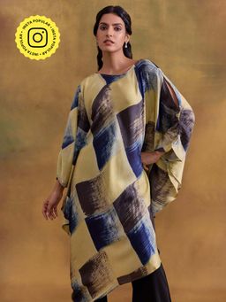Ancestry - Multi-Color Ajrakh Printed Kaftan