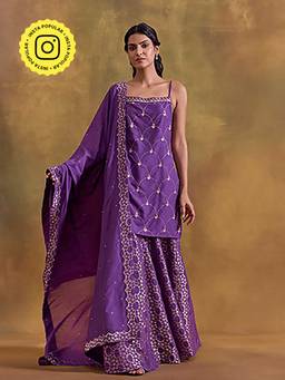Ancestry - Inayat Purple Dupatta