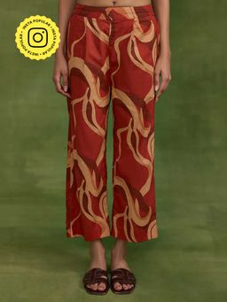 Ancestry - Brown Mosaic Printed Pant