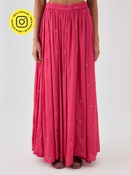 Ancestry - Pink Flared Skirt