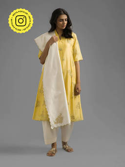 Ancestry - Scalloped Dupatta By Payal Pratap