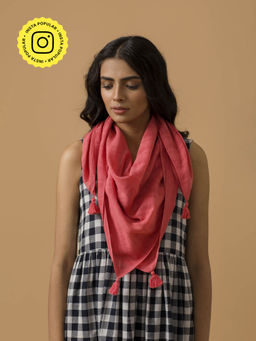 Ancestry - Parrotdise Pink Scarf