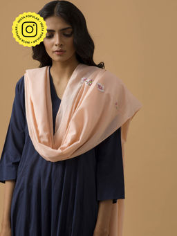 Ancestry - Gulistaan Blush Pink Scarf