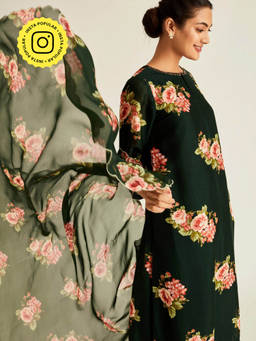 Ancestry - Printed Frida Floral Dupatta