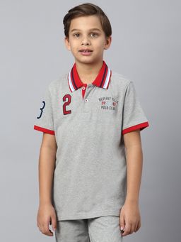 Beverly Hills Polo Club - Power House Polo T-Shirt-Grey