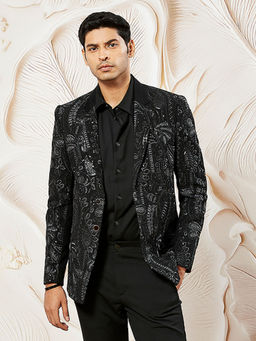 Vastramay - Mens Embroidered Sequinned Blazer