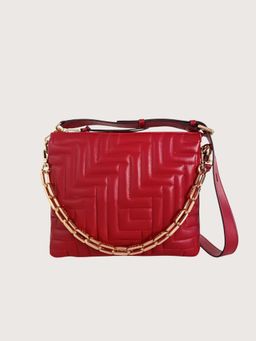 LODIS - Red Lily Leather Sling With Cross Bags