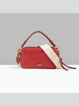 LODIS - Red Kiara Mini Leather Sling With Cross Bags