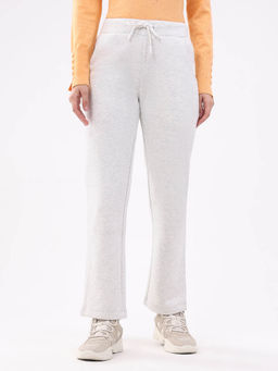 Global Republic - Grey Cotton Blend Textured Pant