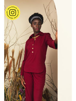 House of Fett - Maroon Dion Top