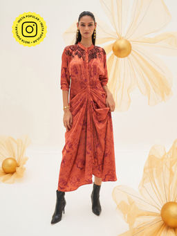 House of Fett - Sakura Gown - Orange