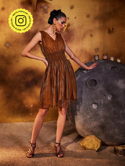 House of Fett - Gold Disco Dress