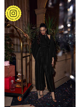 House of Fett - Seeah Pleated Jumpsuit With Cape