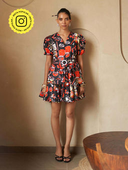 House of Fett - Miso Ramen Print Black Dress