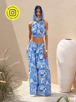 House of Fett - Rumbaugh Blue Pleated Pant