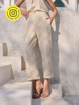 House of Fett - Bolivia Off White Crochet Pant