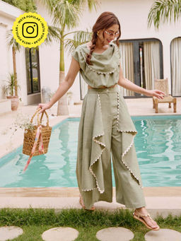 House of Fett - Mersin Green Novo Layered Pant