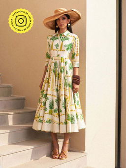 House of Fett - Areca Palm Dress - Multi-Color