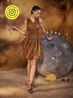 House of Fett - Disco Dress - Gold