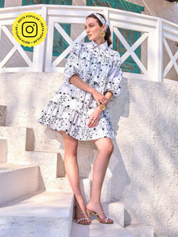 House of Fett - Dreamcatcher Comfort Short Dress - White