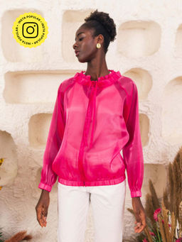 House of Fett - Vesta Bomber Jacket - Pink