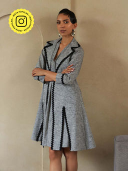 House of Fett - Slate Laced Coat - Grey