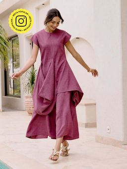 House of Fett - Lazuli Cowl Tunic - Purple