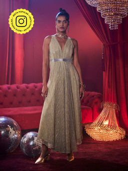 House of Fett - Shimmer Glitz Gold Jumpsuit