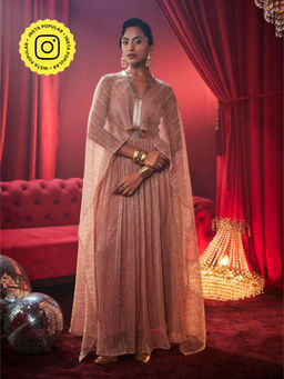 House of Fett - Tiara Metallic Party Gown