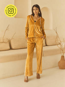 House of Fett - Caramel Mustard Top with Pant Co-Ords