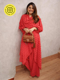 House of Fett - Crimson Red Top with Pant Co-Ords