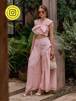 House of Fett - Gossip Bow Peach Pant