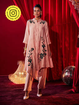 House of Fett - Womens Petalina Embroidered Kurta