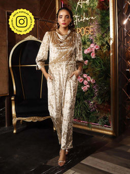 House of Fett - Gold Digger Solid Regular Fit Jumpsuit