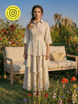 House of Fett - Ivory Pure Cotton Shirt with Pant