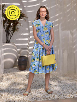 House of Fett - Atrani Citrus A-Line Dress