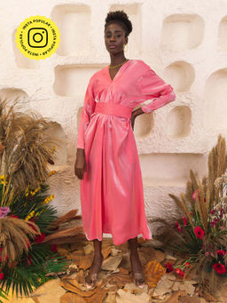 House of Fett - Aphrodite Rose Belted Dress