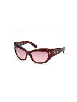 Tom Ford Eyewear - Women Pink Lens Full Rim Sunglasses - FT1065 55 52T (55)
