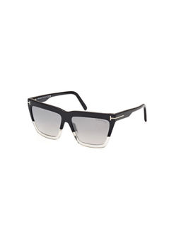 Tom Ford Eyewear - Women Grey Lens Full Rim Sunglasses - FT1110 56 05C (56)