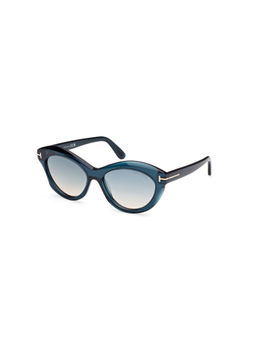 Tom Ford Eyewear - Women Blue Lens Full Rim Sunglasses - FT1111 55 92P (55)