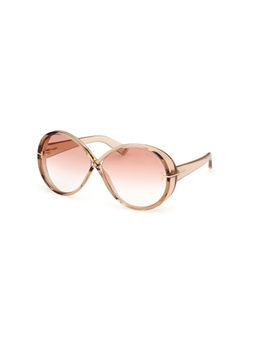 Tom Ford Eyewear - Women Pink Lens Full Rim Sunglasses - FT1116 64 45T (64)