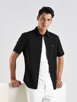 Calvin Klein - Black Solid Regular Fit Shirt