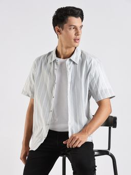 Calvin Klein - Blue Stripes Relaxed Fit Shirt