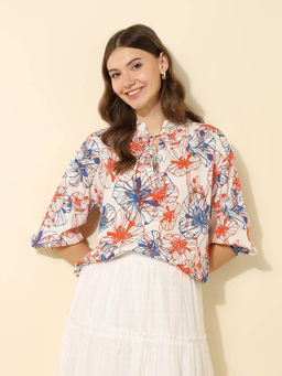 U.S. POLO ASSN. - Multi-Color Printed Regular Fit Top