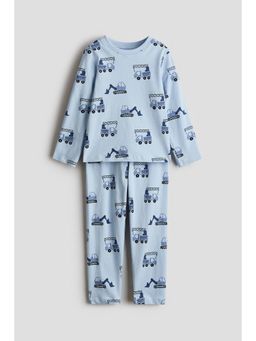 H&M - Boys Blue Patterned Cotton Pyjamas