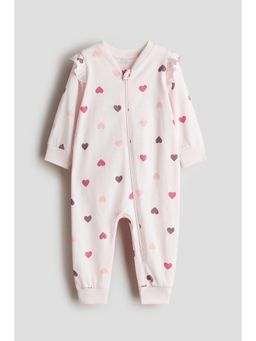 H&M - Girls Pink Printed Sleepsuit