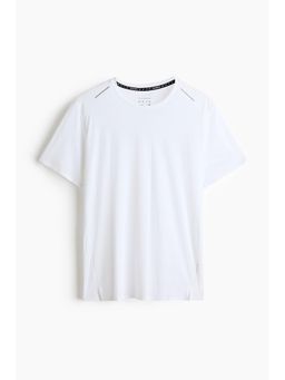 H&M MOVE - Men White Lightweight Cooling Running T-Shirt