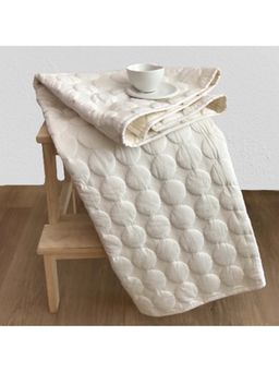 Belleven - Lollipop Cotton Quilted Bedding Set- Ivory