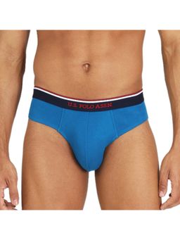 U.S. POLO ASSN. - Men Blue I666 Natural Cotton Briefs (Pack of 2)